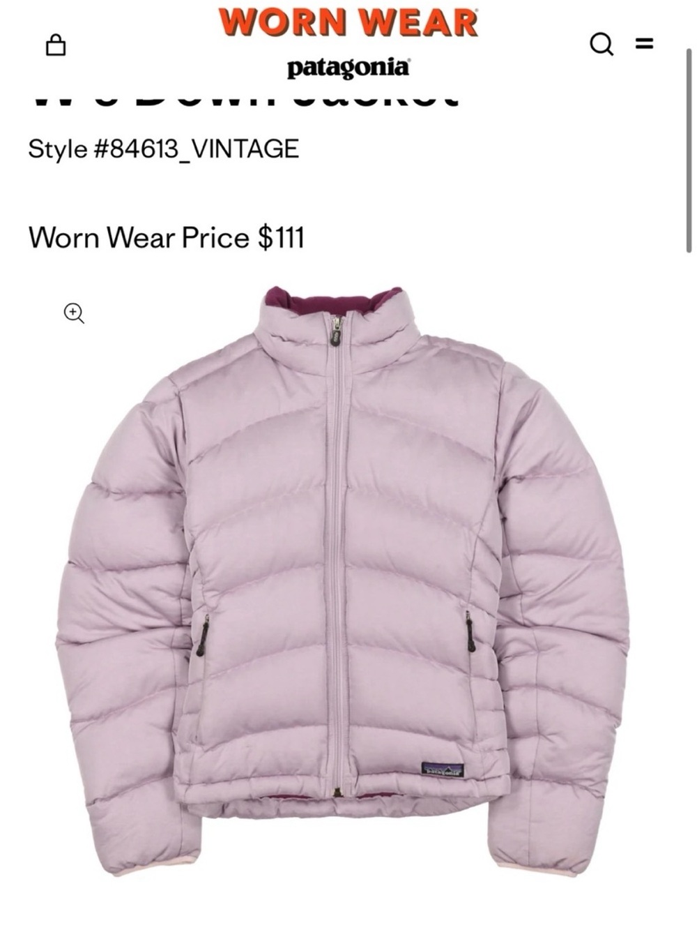 Patagonia 2006 vintage puffy jacket